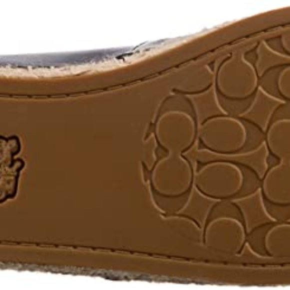 Coach Carley Leather Black Espadrille Loafers - Picture 5 of 7